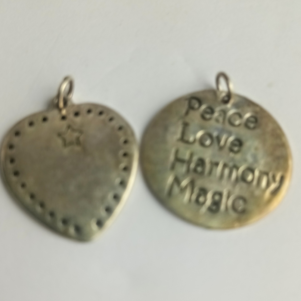 Sterling Silver Inspirational Pendant or Charm Set